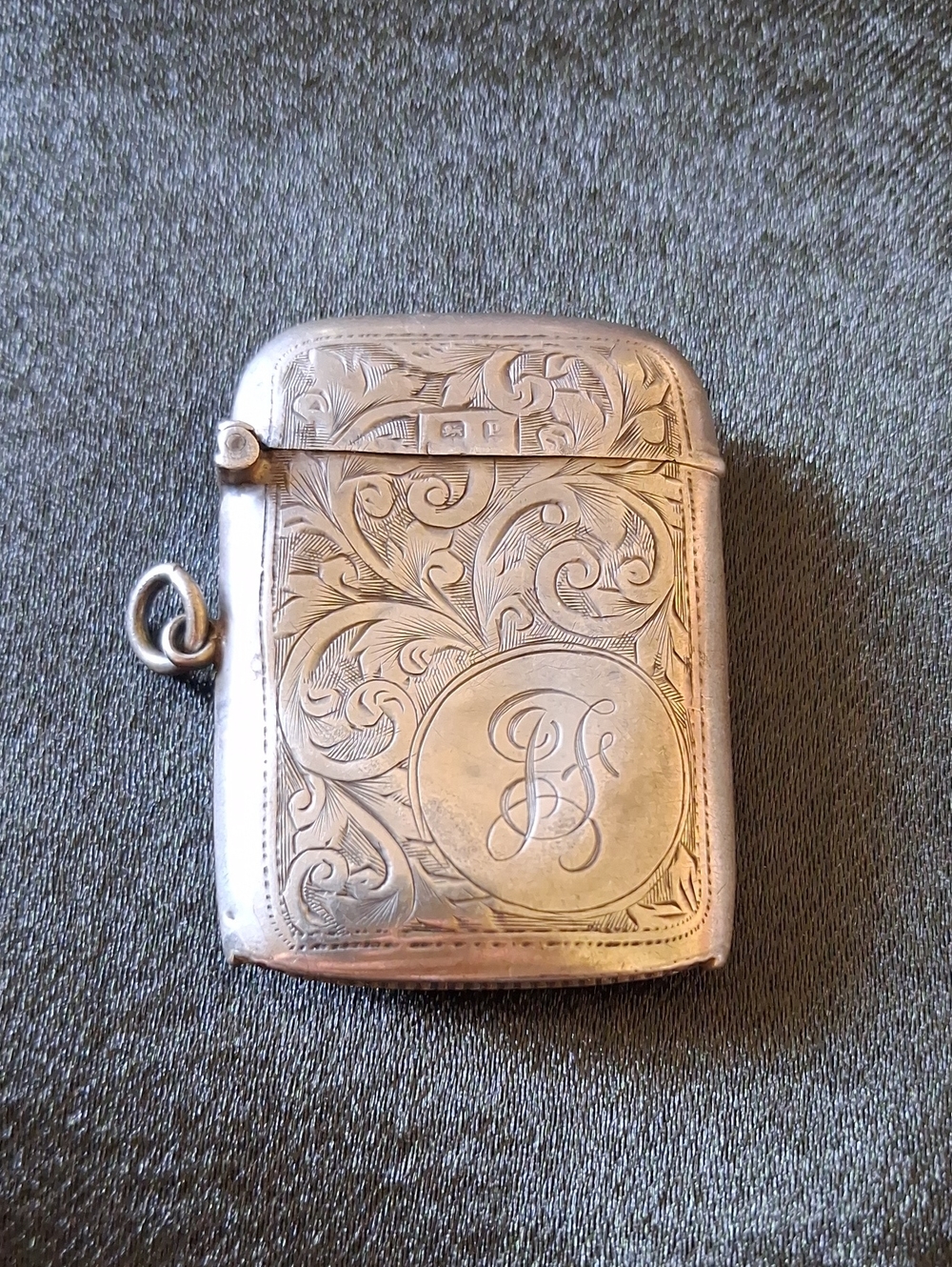 Sterling Silver Ornate Pocket Accessory Vesta Case
